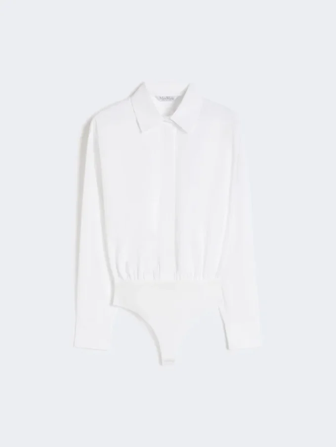 Body tip cămașă din poplin, alb optic Body tip cămașă din poplin, alb optic