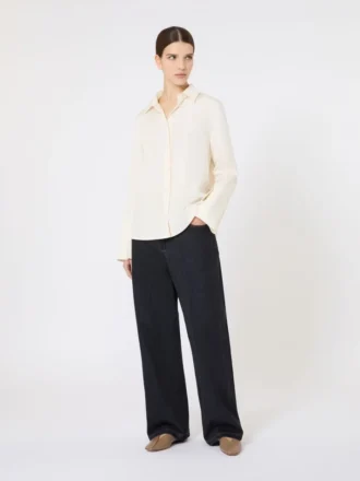 cma din crep de mtase culoare ivoriu 1 1 330x440 - Cămașă din crep de mătase, culoare ivoriu