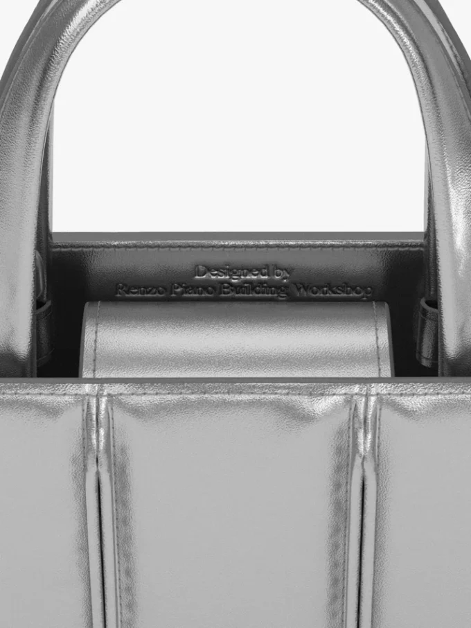 Geantă Max Mara Whitney 2 – nano, argintiu Geantă Max Mara Whitney 2 – nano, argintiu